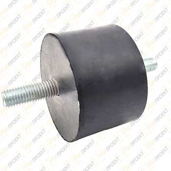 виброопоры цилиндрические с наружной резьбой
