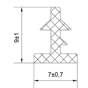 Резиновый профиль 3.3.005