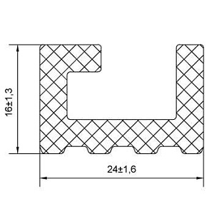 Резиновый профиль 3.2.005