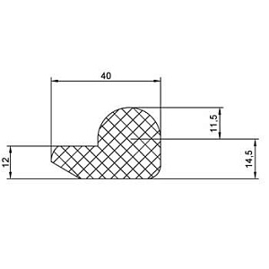 Резиновый профиль 3.1.006