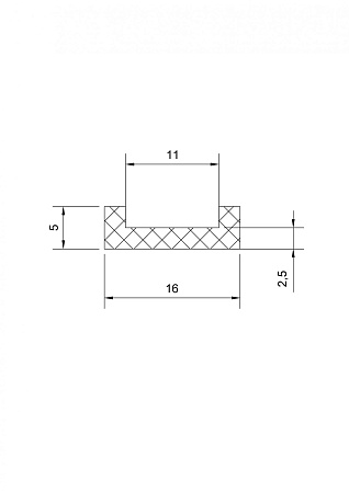 Резиновый профиль 3.2.041