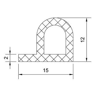 Резиновый профиль 3.1.003