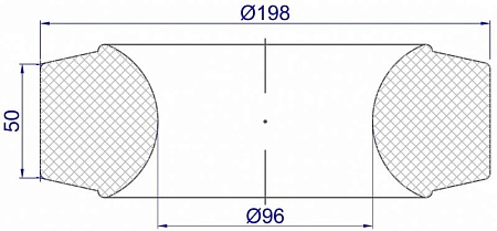 Колесо КР-015 Ø96 x Ø198 x 50