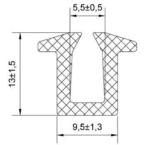 Резиновый профиль 3.2.007