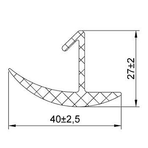 Резиновый профиль 3.3.002