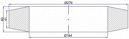 Колесо КР-013 Ø184 x Ø279 x 41-60