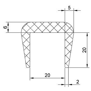 Резиновый профиль 3.2.014