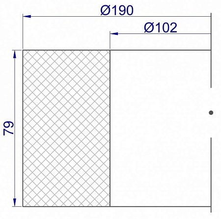 Ролик-008 Ø102 x Ø190 x 79