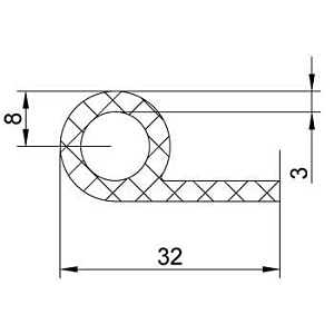 Резиновый профиль 3.1.005