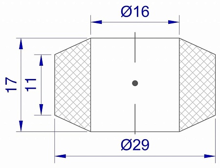 Ролик-009 Ø16 x Ø29 x 11-17