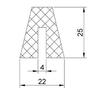 Резиновый профиль 3.2.017
