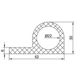 Резиновый профиль 3.1.009
