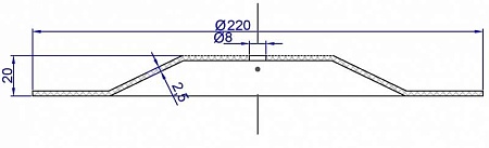 Мембрана тарельчатая ф 220