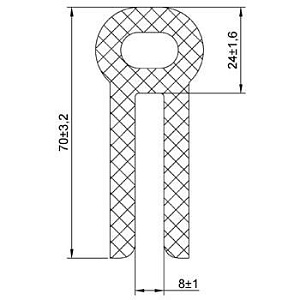 Резиновый профиль 3.2.004