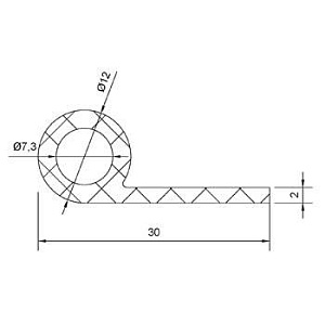 Резиновый профиль 3.1.011