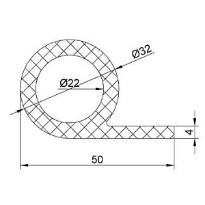 Резиновый профиль 3.1.004