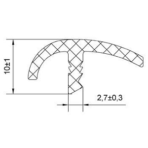 Резиновый профиль 3.3.006