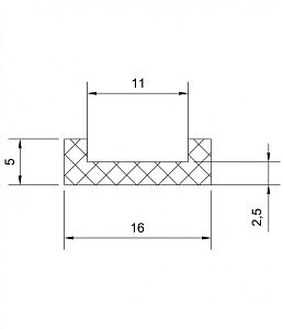 Резиновый профиль 3.2.041