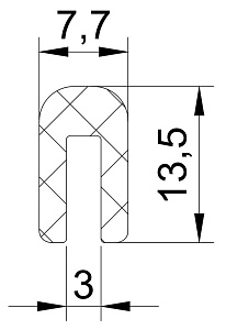 Резиновый профиль 3.2.038