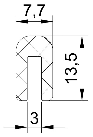 Резиновый профиль 3.2.038