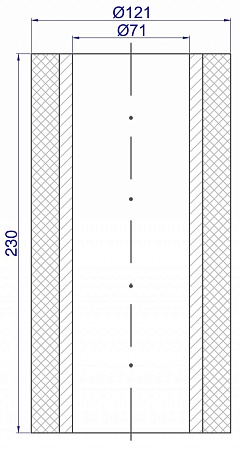Ролик М-003 Ø71 х Ø121 х 230