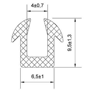 Резиновый профиль 3.2.006