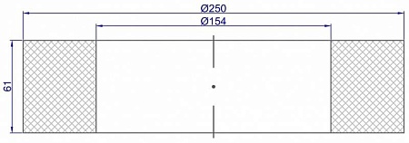 Колесо КР-012 Ø154 х Ø250 х 61